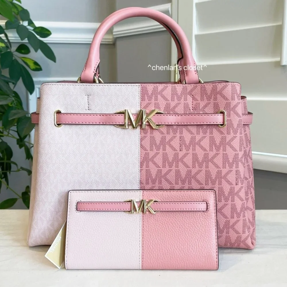 🌸NeW! Michael Kors Reed LG Satchel &Wallet Set - Picture 2 of 13